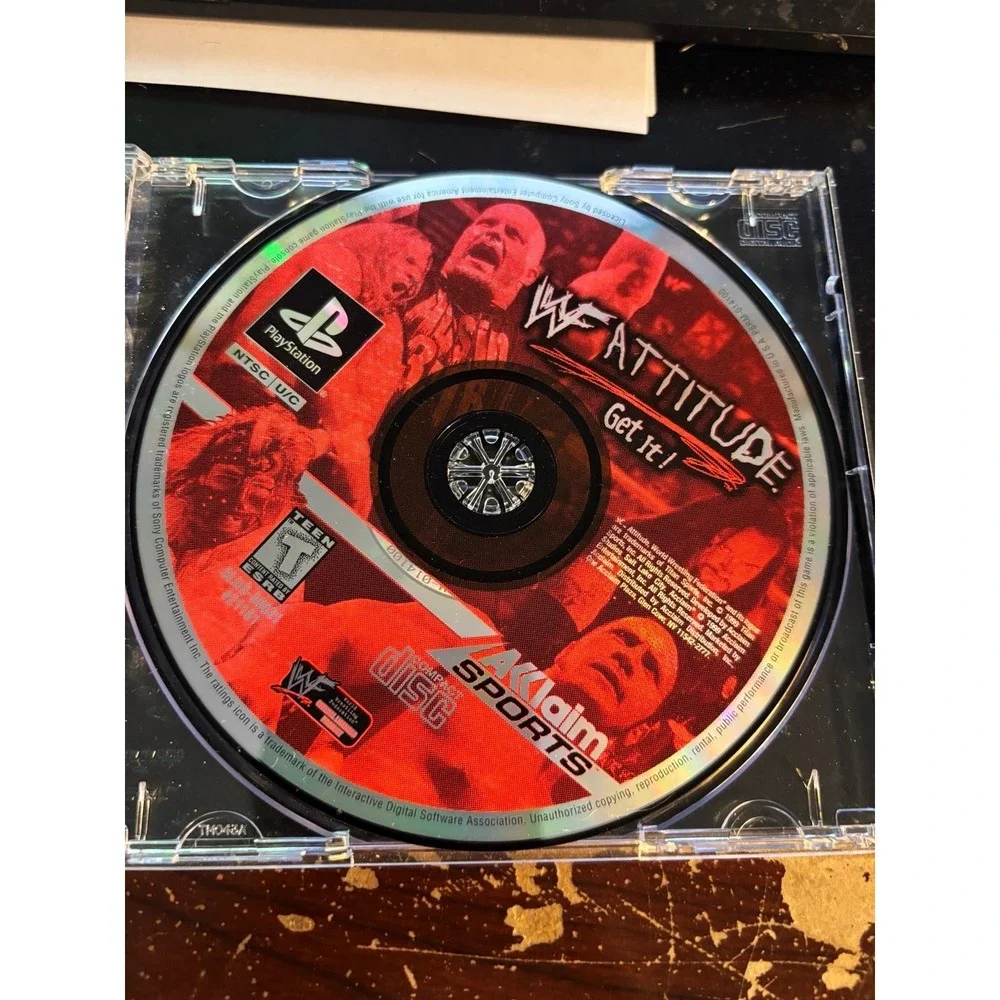 WWF Attitude (Sony PlayStation 1, 1999) Complete With Manual